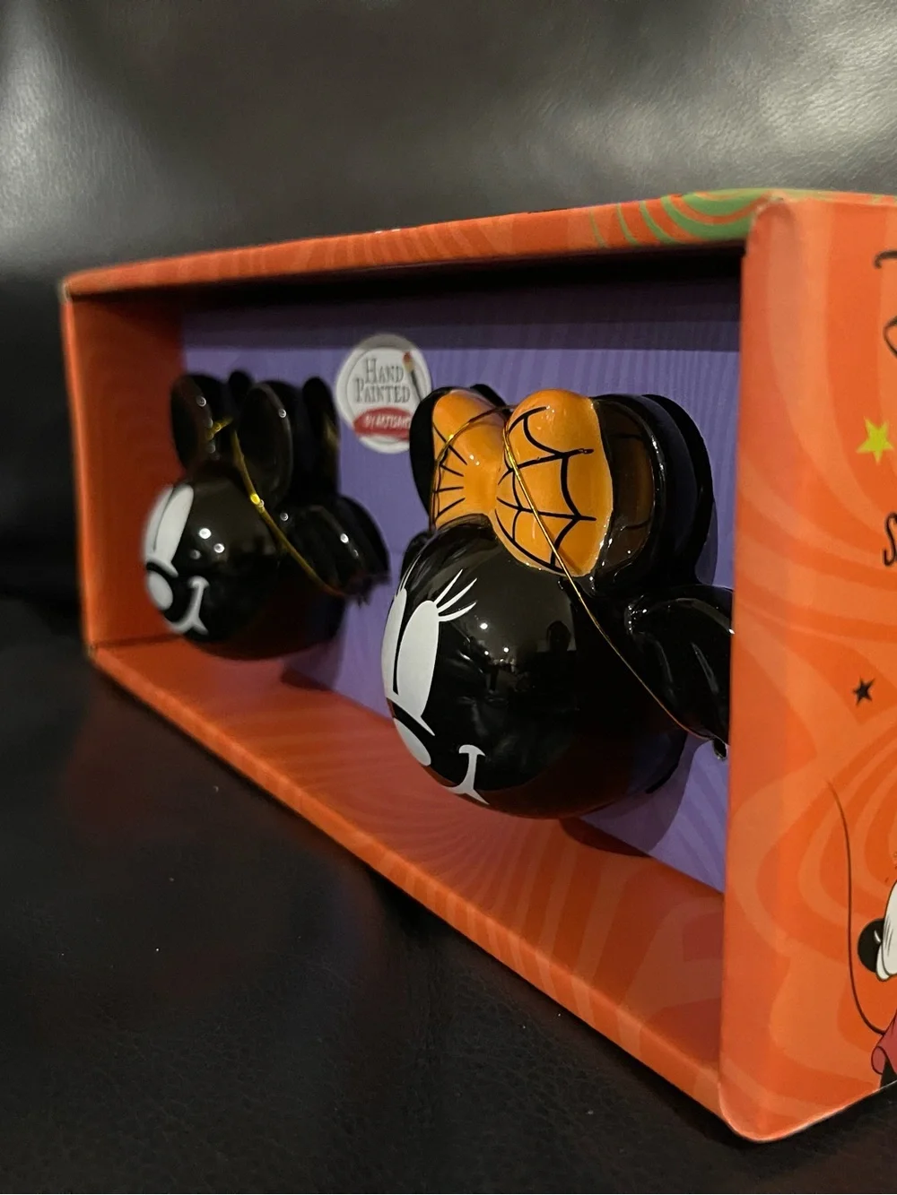 Halloween Disney Mickey and Minnie Bat Salt and Pepper Shakers